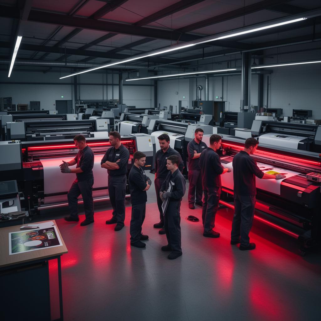 Equipe Bravo Gráfica em produção